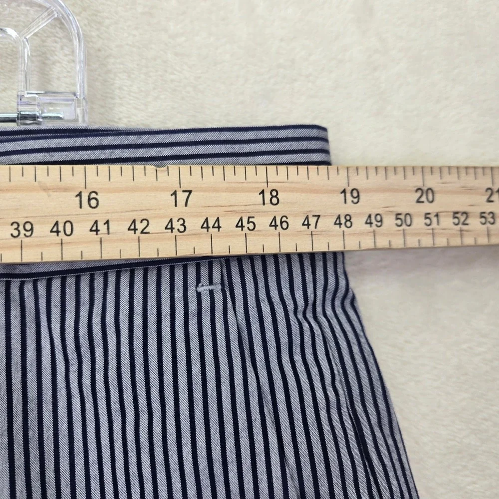 Banana Republic Aiden Mens Shorts 36 Blue White‎ Striped Chino Nautical Preppy